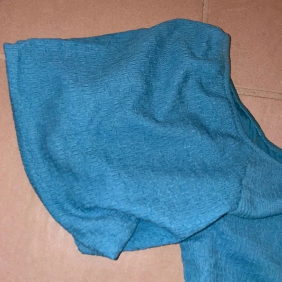 O’NEILL TEAGAN SMOCKED PUFF SLEEVE MINI DRESS ON/ OFF SHOULDER BLUE MEDIUM - Picture 13 of 15